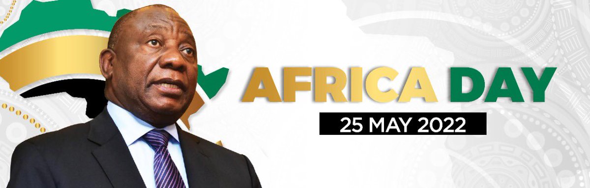 PRESIDENT RAMAPHOSA URGES TOLERANCE AND UNITY ON AFRICA DAY 2022
 
President <a href="/CyrilRamaphosa/">Cyril Ramaphosa 🇿🇦</a> has wished South Africans well on #AfricaDay, describing it as an occasion to reflect on our collective responsibility to further the cause of unity among the nations of the continent.