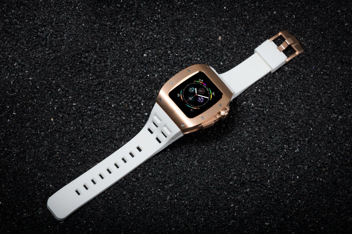 Apple Watch Case - Gold White #applewatchcase