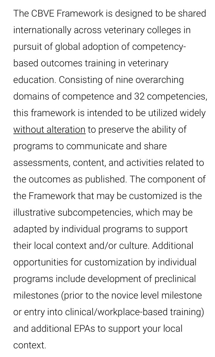 CBVE FAQ of the week: 

What parts of the CBVE Framework,EPAs, and milestones can be customized to suit my individual program?