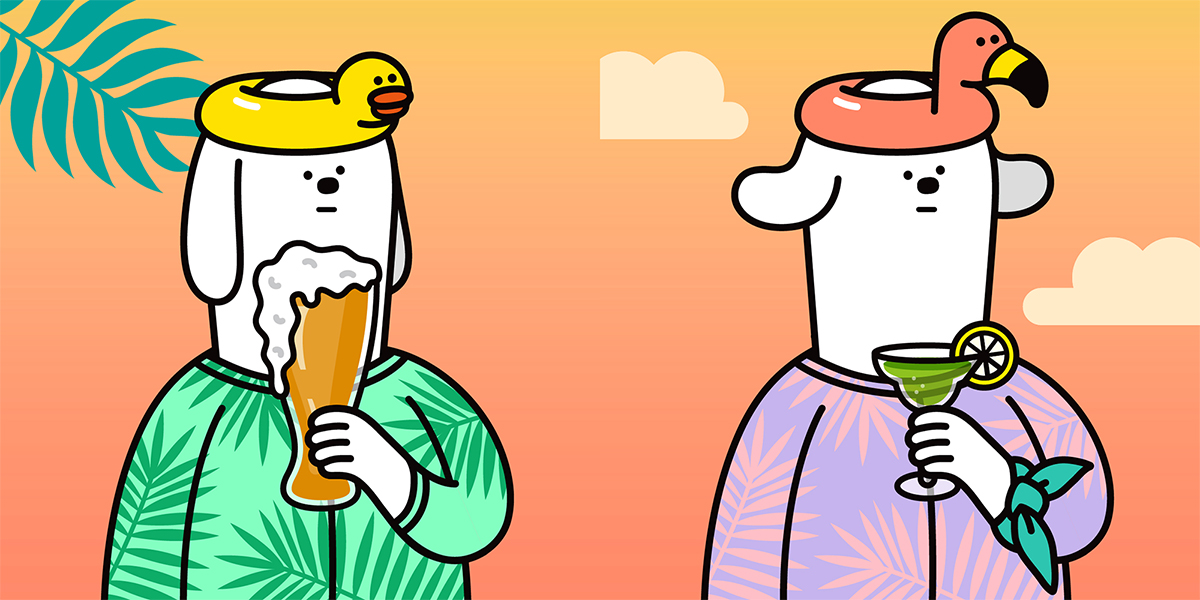 떠나요~ 둘이서~ 모든걸 훌훌버리고~🌿
휴가 떠난 왓도그 리스팅 되었습니다 🧉

이 느프트 사면 술 사주냐고 물어보신분이 계신데...
아쉽지만 이번엔 술 증정 이벤트 없습니다...
ㅋㅋㅋㅋㅋㅋㅋㅋㅋ🤪🤪🤪

왓도그와 친구가 되고싶다면 👇🐶👇
opensea.io/collection/wha…