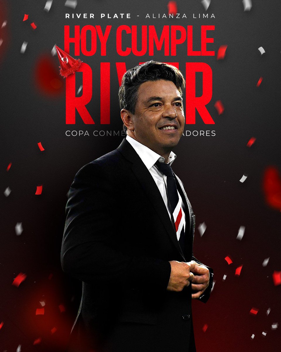 RiverPlate's tweet photo. ¡NUESTRO CUMPLEAÑOS Y NOCHE DE COPA! ⚪❤⚪ https://t.co/TeifDzdLt7