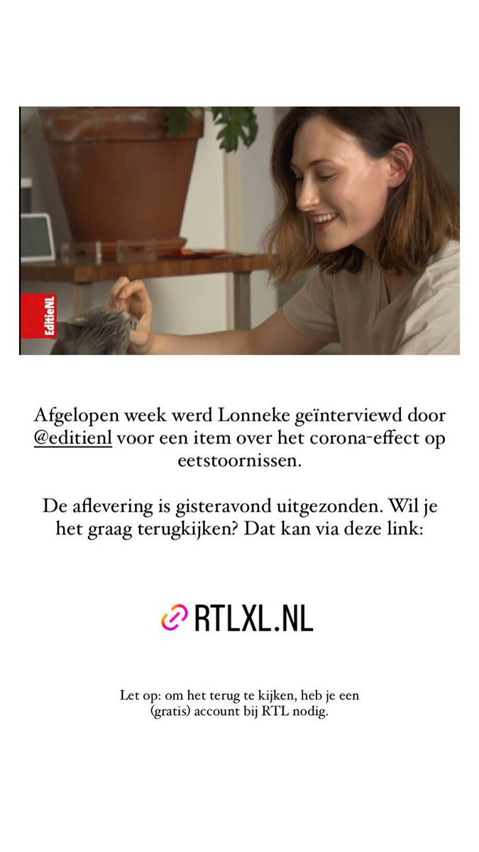 DanielProud's tweet photo. Afgelopen zaterdag uitgezonden: Lonneke van #proud2bme over het corona-effect op #eetstoornis. π Trots op! https://t.co/hgaIks1W2f