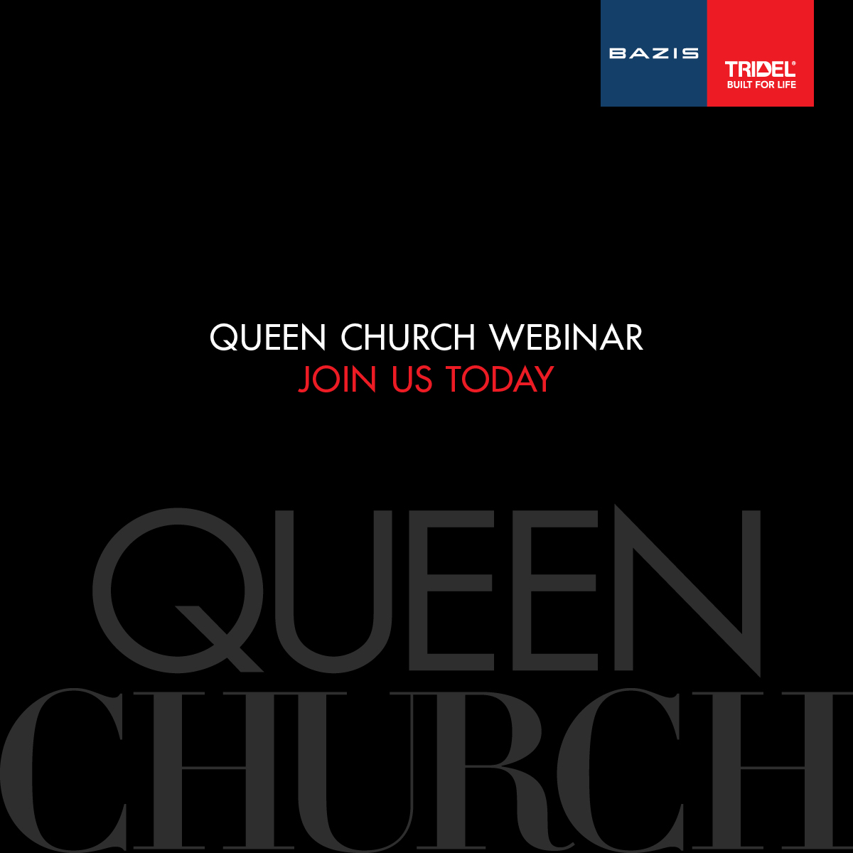 tridel's tweet photo. TODAY. Don’t miss out on the Queen Church Webinar Event hosted by Tridel and @BAZIS_ca. Explore everything Queen Church has to offer in great detail and participate in a live Q&amp;A with the sales team!

Join us today at https://t.co/GjCNUbEbtT

#Tridel #Bazis #DowntownReboot https://t.co/xYvFpS37bE
