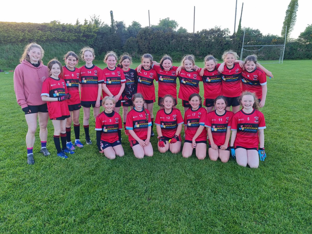 Our U11 girls football team who had a great victory away to Lisgoold Monday evening. Great display of football by all the girls. A big thank you to Cork senior ladies footballer Dara Keniry who was the ref this evening.