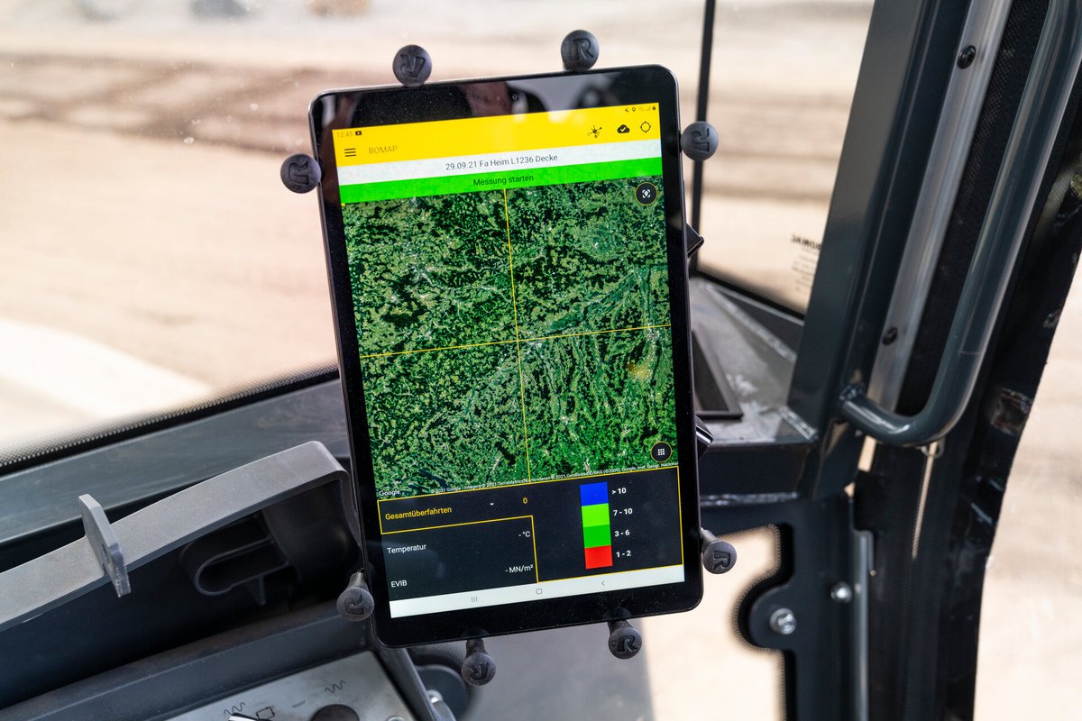 BOMAP Connect is now equipped with crosshair mode! With this new function, operators can individually display the measured values relevant to them at any position #BOMAP #thinkfurther