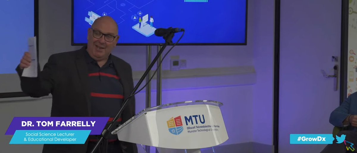 MTU_TEL_Team's tweet photo. @TomFarrelly and our own Head of Department Dr Gearóid Ó Súilleabháin @GOSuill kicks off our Hybrid Growing Digital Event #GrowDX https://t.co/ood7Vk0DFv