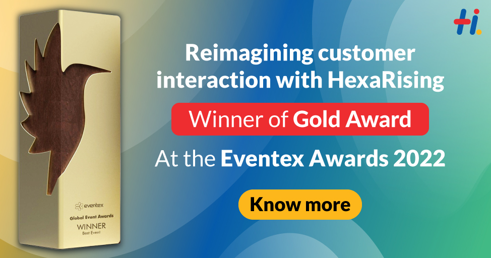 HexawareGlobal's tweet photo. HexaRising, our virtual customer engagement series, has been recognized for the impact it has created. It has won the Gold Award at the 12th Global Eventex Awards 2022. 
https://t.co/geydhxILsg
#BuildThePassion #ConquerTheImpossible https://t.co/36Rf7Eeolm