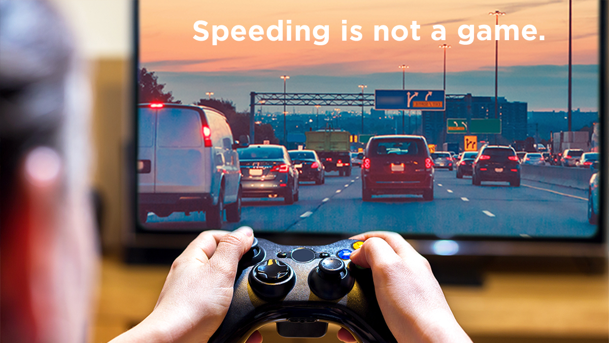 Life is not a video game. #SlowDown and avoid #AggressiveDriving. #LivesAreOnTheLine #ZeroFatalities