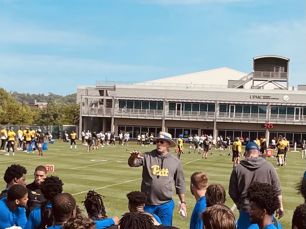 frank-cignetti-jr-pitt-football-training-next-to-the