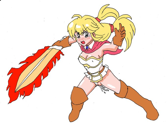 [R-18] 反撃の魔法剣士ちゃん #オリジナル #垂らし事後 #戦闘事後 #歩き事後 #精液封入 #溢れ精液 #着衣溢精 #ずらし事後 #戦うヒロイン  