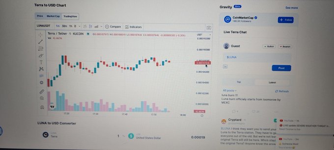 YOUTUBERS WITH 100K+SUBS SAYING THIS GO TO 1$ THIS WEEK Is luna Bullish Or Bearish Comment Below LunAtics<a href="/tag/lunatics"class="tags"><span>#lunatics</span></a><a href="/tag/terraluna"class="tags"><span>#terraluna</span></a>