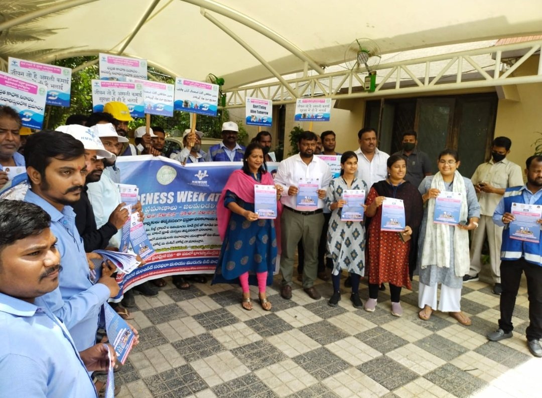 hmwssbmgrsrngr's tweet image. Attended the Inauguration of &quot;Bhadrataa Vaarotsavaalu -2022&quot; programme by HW Mayor, GHMC  Smt Gadwal Vijaya Laxmi garu under  S.R.Nagar section, O&amp;amp;M DIV-VI.
GM6, DGM SD-I, Managers and staff of HMWSSB O&amp;amp;M DIV-VI, and RWA representatives also attended the programme.