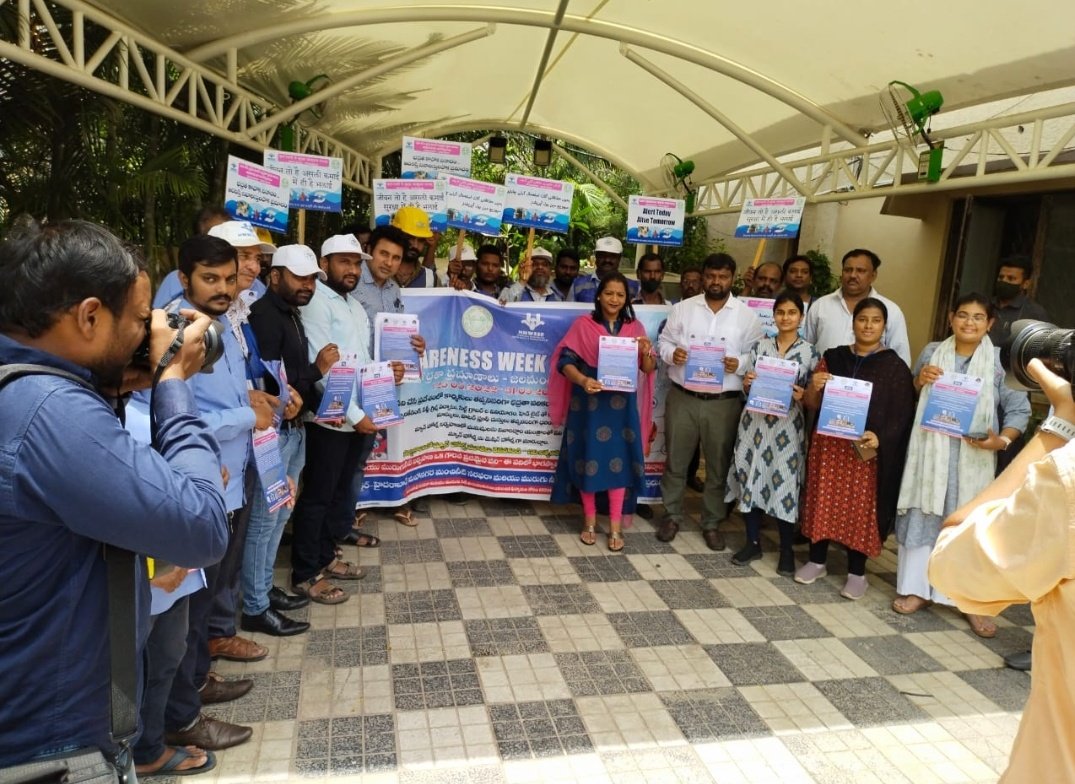 hmwssbmgrsrngr's tweet image. Attended the Inauguration of &quot;Bhadrataa Vaarotsavaalu -2022&quot; programme by HW Mayor, GHMC  Smt Gadwal Vijaya Laxmi garu under  S.R.Nagar section, O&amp;amp;M DIV-VI.
GM6, DGM SD-I, Managers and staff of HMWSSB O&amp;amp;M DIV-VI, and RWA representatives also attended the programme.