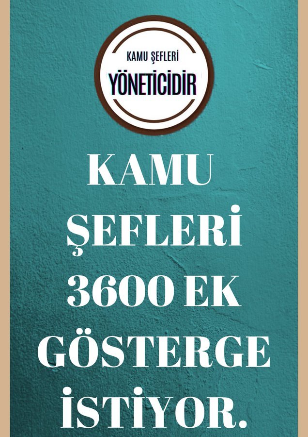 orhansen2001's tweet photo. Kamu şefleri yöneticidir. 3600 ek gösterge hakkıdır https://t.co/oUVUhIPZnW