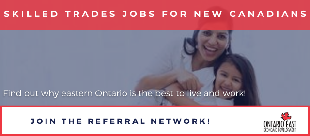 OntarioEast's tweet photo. Have you considered a job in the skilled trades yet? Learn about the opportunities for new Canadians in #easternON https://t.co/Ak6D1ksbmW #CdnImm #NewCdns https://t.co/wGQoRfuBiX