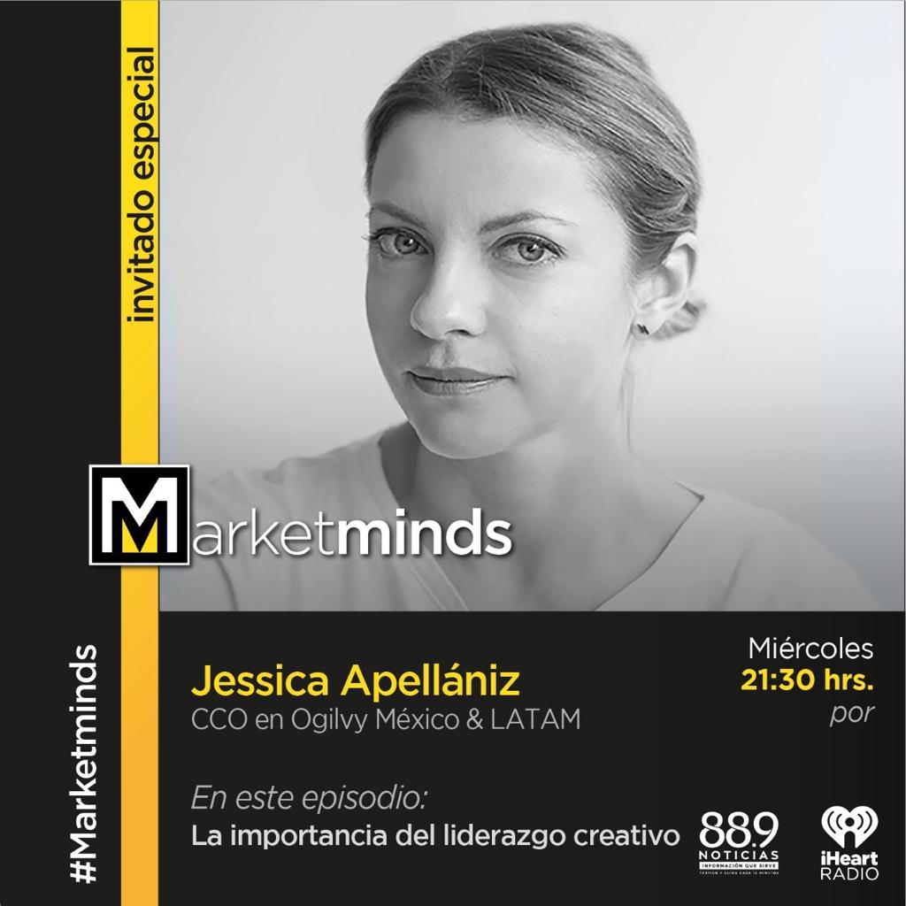 No te pierdas la entrevista a Jessica Apellaniz sobre la importancia del liderazgo creativo este miércoles 25 de mayo a las 21:30 hrs. por 89.9 noticias. #Marketminds