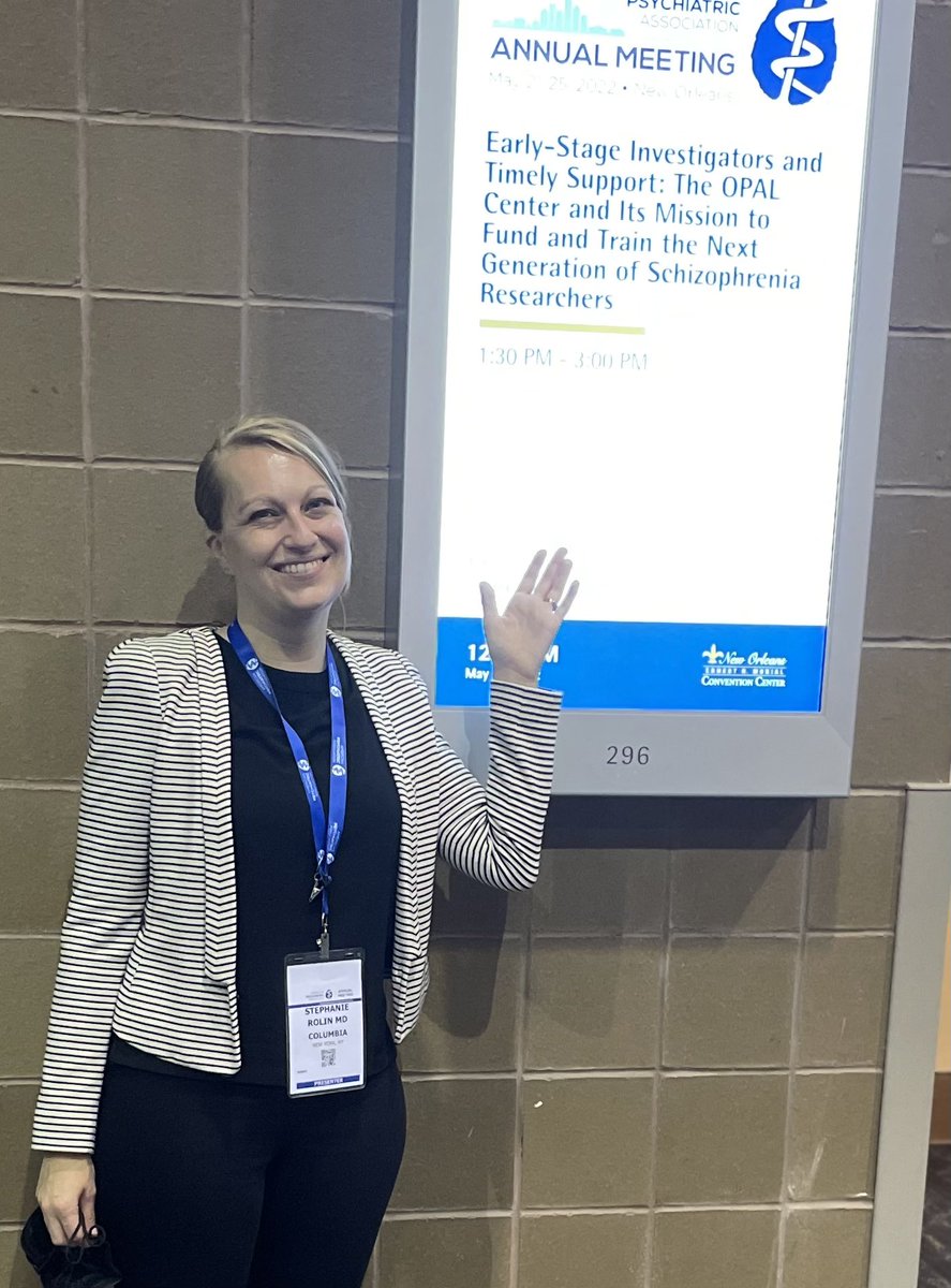 StephRolinMD's tweet photo. Itโs the afternoon of day 5! If youโre still in #neworleans for #APAAM22, stop by to hear about the importance of funding for early stage investigators ! Canโt wait to highlight how @NIH_LRP @NIMHgov @APAPsychiatric @ColumbiaPsych funding helped launch my career as a K23 awardee https://t.co/RaDRwBILdf