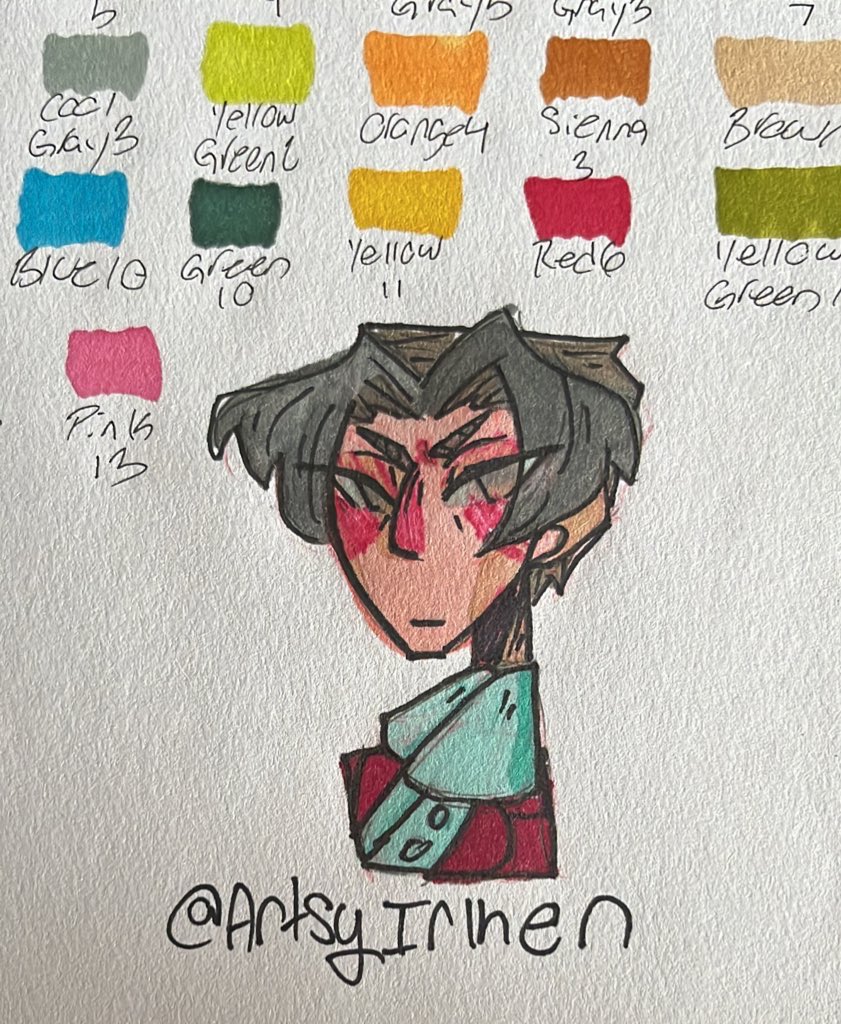Artsy's Sketchbook on X: Tried coloring with markers for the first time.  Not terrible but not great :/ Azure markers — #art #artistsunder10k  #smallartist #traditionalart #selftaughtartist #artistsontwitter #artist # Azure #Azuremarkers #aceattorney