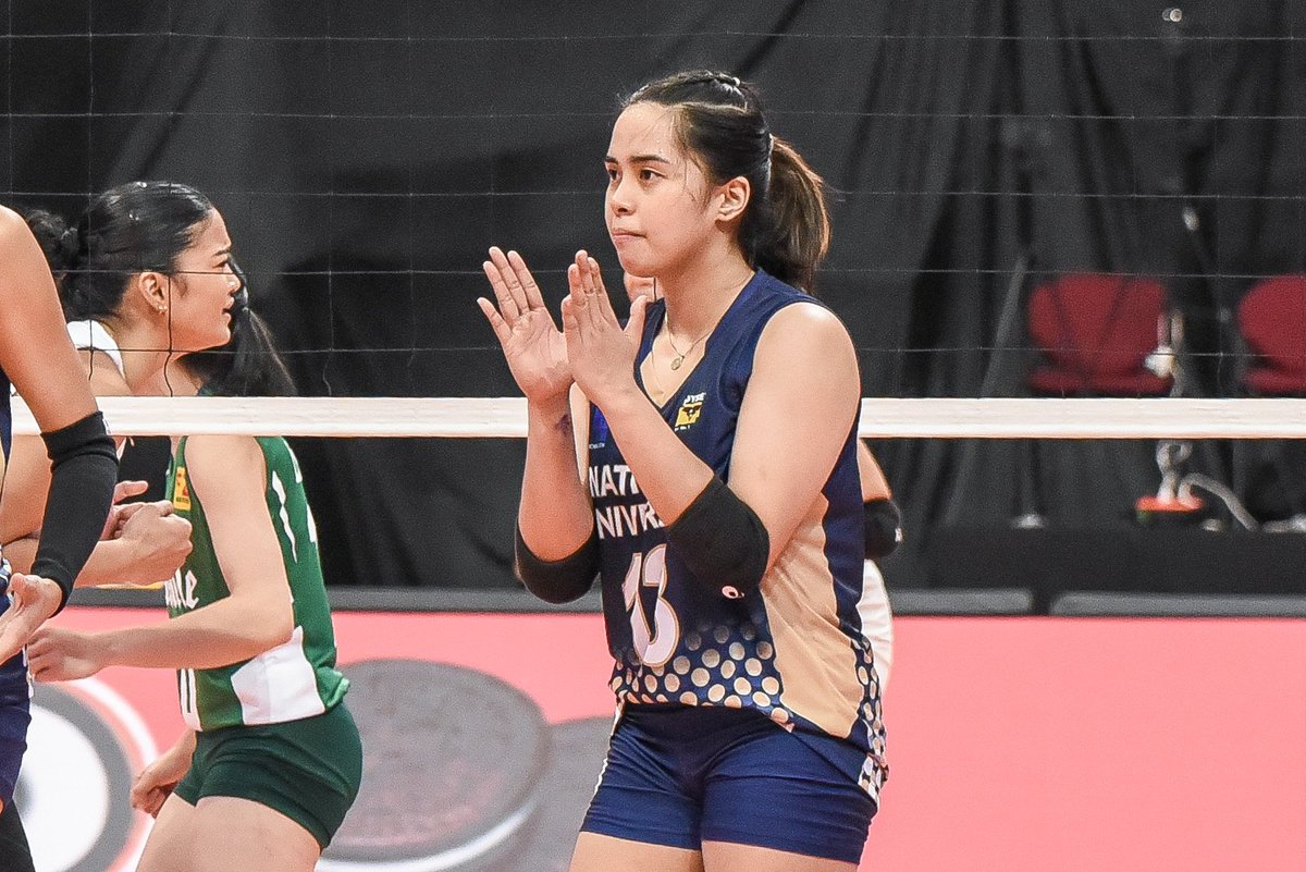 OneSportsPHL's tweet photo. A "NU" UAAP powerhouse 🐶

Princess Robles - no. 1 spiker
Alyssa Solomon - no. 1 server
Camilla Lamina - no. 1 setter
Jennifer Nierva - no. 1 receiver

#UAAPSeason84 #FullyAlive #ChampionsForLife https://t.co/u04DrqApgy