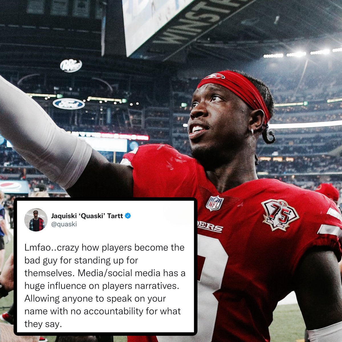 Former #49ers S <a href="/quaski/">Kuba</a> speaks 🆙 #fttb