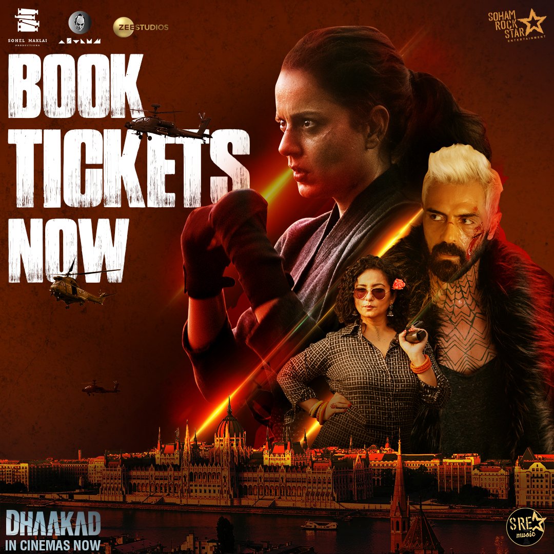 Dhaakad (@dhaakadthemovie) on Twitter photo Made any plans for the day?
If not, we have some Dhaakad plans for you! 😎
#DhaakadNowInCinemas
Book #Dhaakad tickets here👇
bookmy.show/Dhaakad
m.paytm.me/m_dhaakad
Music on <a href="/SRE_Music/">SRE Music</a>
#KanganaRanaut <a href="/rampalarjun/">arjun rampal</a> <a href="/divyadutta25/">Divya Dutta</a> <a href="/SaswataTweets/">Saswata Chatterjee</a> <a href="/sharibhashmi/">Sharib Hashmi</a> <a href="/ZeeStudios_/">Zee Studios</a> Made any plans for the day?
If not, we have some Dhaakad plans for you! 😎
#DhaakadNowInCinemas
Book #Dhaakad tickets here👇
bookmy.show/Dhaakad
m.paytm.me/m_dhaakad
Music on <a href="/SRE_Music/">SRE Music</a>
#KanganaRanaut <a href="/rampalarjun/">arjun rampal</a> <a href="/divyadutta25/">Divya Dutta</a> <a href="/SaswataTweets/">Saswata Chatterjee</a> <a href="/sharibhashmi/">Sharib Hashmi</a> <a href="/ZeeStudios_/">Zee Studios</a>