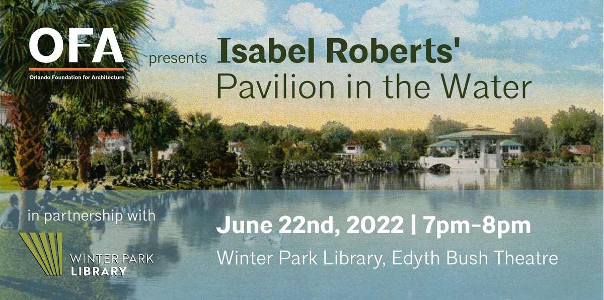 Join OFA &amp; <a href="/LibraryWP/">Winter Park Library</a> for the premier of a 2-film doc that explores the futurist vision of the female architect who studied design with Frank Lloyd Wright (&amp; even ran his Chicago shop) before moving to Florida. Visit our website to learn more! #OFA #orlandoarchitecture #WIA