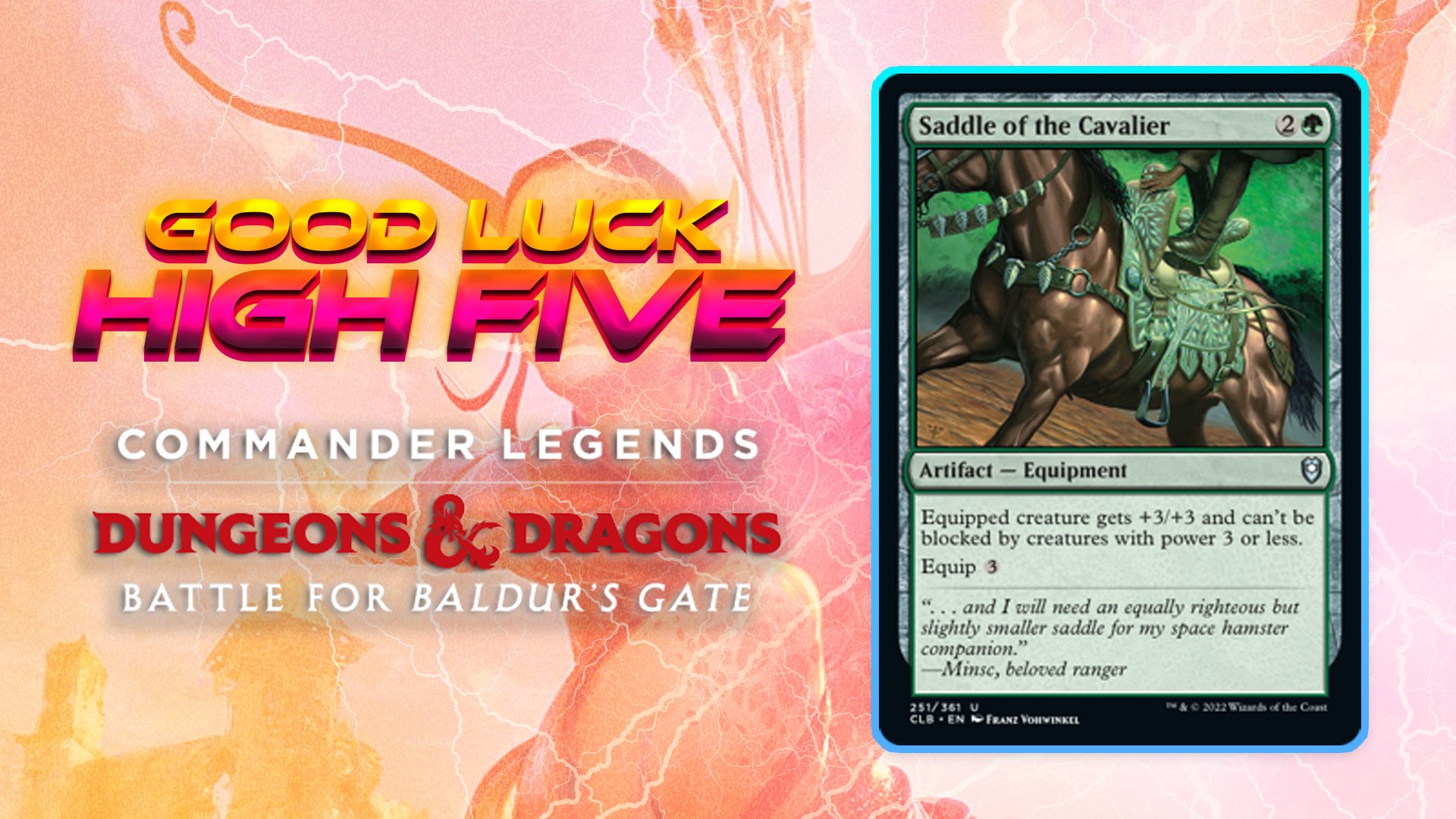 Good Luck High Five on Twitter: "Do you like suiting up your creatures with  pants and making them unblockable? 1 in 3 doctors agree, this is a classic  symptom of what they