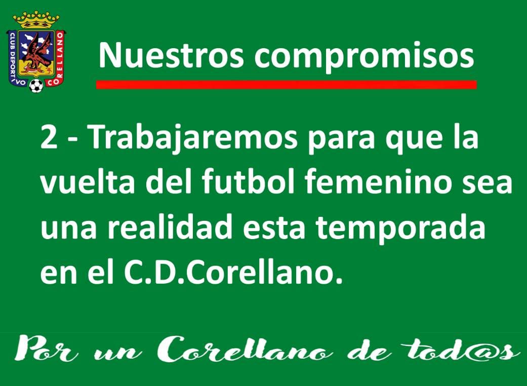 Club Deportivo Corellano (@cdcorellano) on Twitter photo ✍️ Nuestros compromisos - 2⃣
<a href="/cdcorellano/">Club Deportivo Corellano</a> 🔴 #Elecciones2022 🔴 #VaPorTiPapa 🔴 #Equipo 🔴 #Ilusion 🔴 #Tercera 🔴 #Cantera 🔴 Por un CDCorellano de tod@s ⚽️ ✍️ Nuestros compromisos - 2⃣
<a href="/cdcorellano/">Club Deportivo Corellano</a> 🔴 #Elecciones2022 🔴 #VaPorTiPapa 🔴 #Equipo 🔴 #Ilusion 🔴 #Tercera 🔴 #Cantera 🔴 Por un CDCorellano de tod@s ⚽️