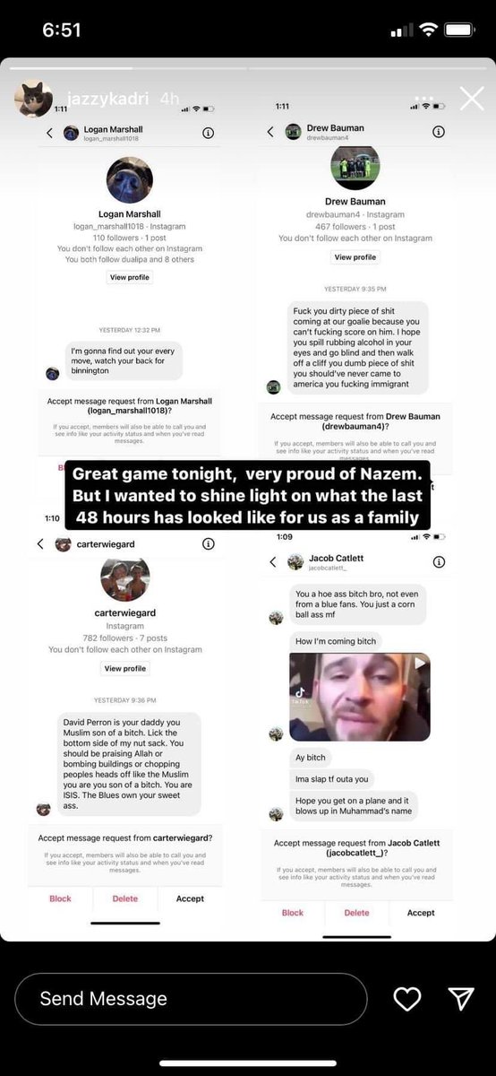 ReapersCrypto's tweet photo. @StLouisBlues your fan base racist much? https://t.co/S7WJQwvOSa