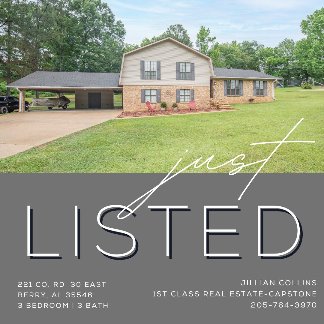 ja_collins78's tweet photo. Check out this NEW LISTING in Berry, AL. Call me for my info!! 205-764-3970 https://t.co/aR2VvFEc1R