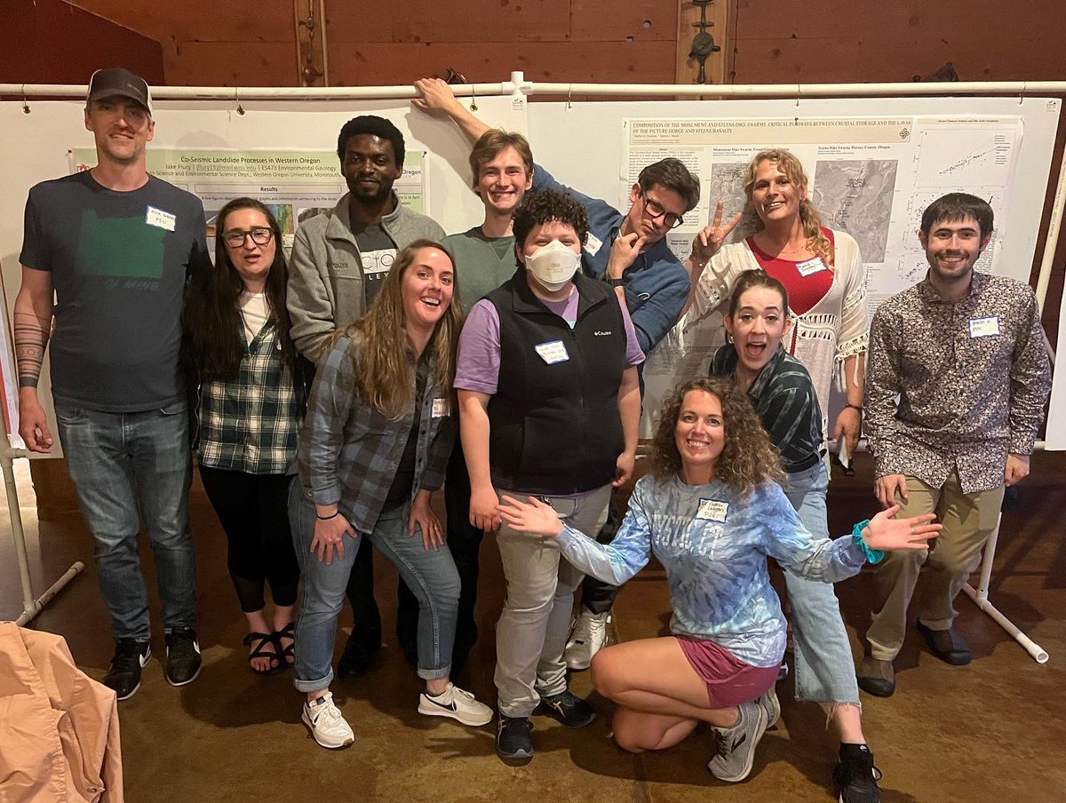 We had three of our all stars win awards at the AEG student research showcase last night! 🤩 Students from PSU and Western Oregon University presented some stellar research! Congrats Anika Walter, Rachel Sweeten, and Andrew Dunning! 🥳

#geology #earthscience #college #aeg