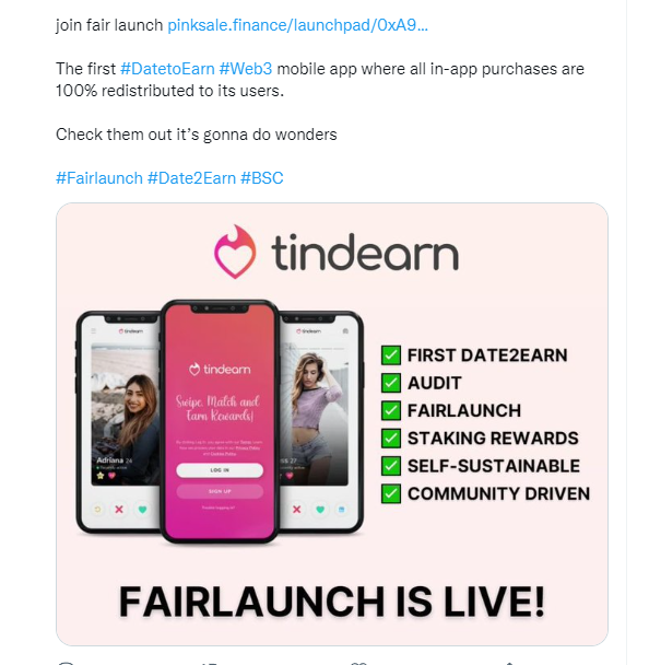 TradingAloha's tweet photo. #DatetoEarn sooooo escorts? https://t.co/HHVG3LCmCN