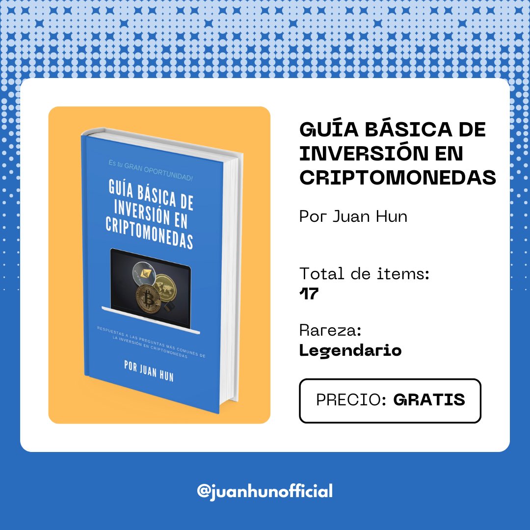 juanhunofficial's tweet photo. Hice una guía GRATIS de inversión en criptomonedas para que todos puedan aprender 👍🏼

Solo te pido que le des RT para que le llegue a más personas. 

Aquí la puedes recibir: https://t.co/9KMPIF9nnZ https://t.co/NBoR3qKiUu