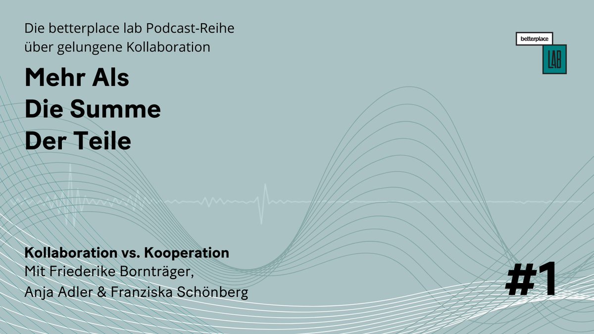 Heute startet unsere🎙️Podcastreihe "Mehr Als Die Teile Des Ganzen" zu #Kollaboration! In Episode #1 sprechen @digitalnatural &amp; <a href="/bpFranzi/">Franziska Kreische</a> mit <a href="/fsborn/">Friederike Borntraeger</a> von <a href="/ZukunftZwei/">zukunft zwei</a> darüber, welche Ressourcen und Kompetenzen für kollaboratives Handeln notwendig sind.👇
open.spotify.com/episode/7g5mfx…
