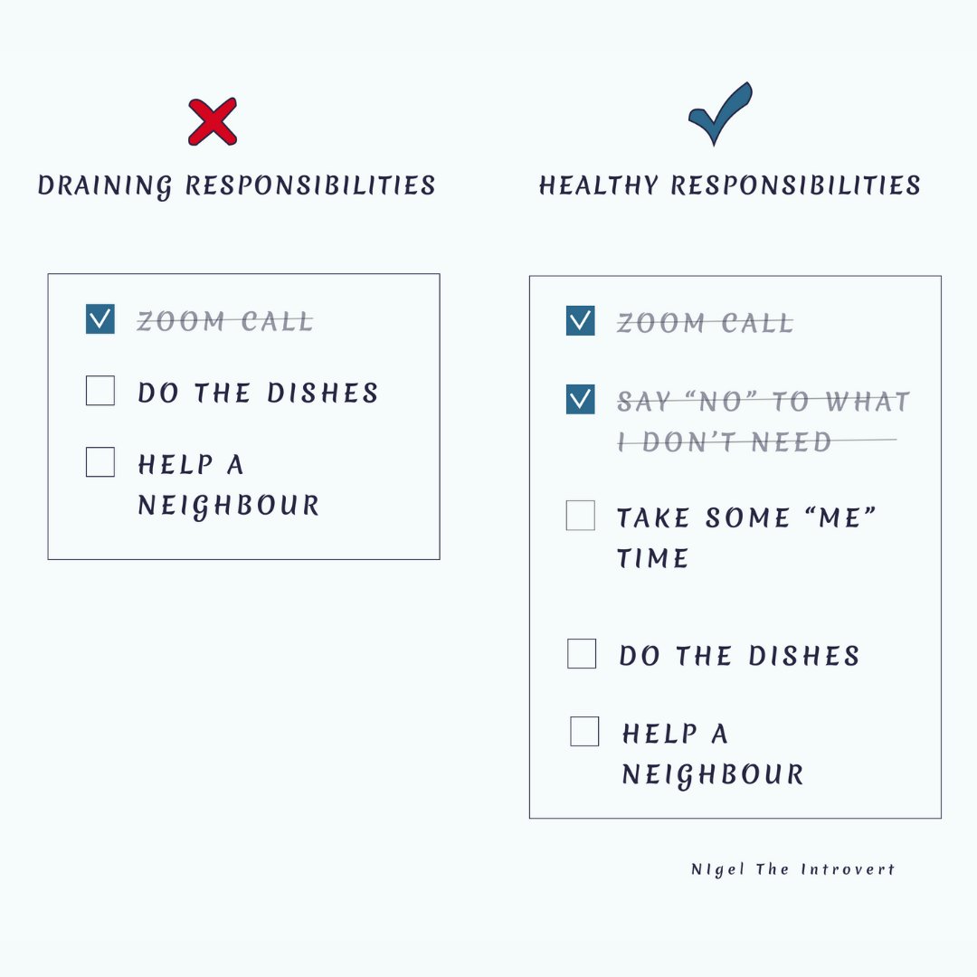 IntrovertNigel's tweet image. Responsibilities to yourself are equally important as responsibilities to others