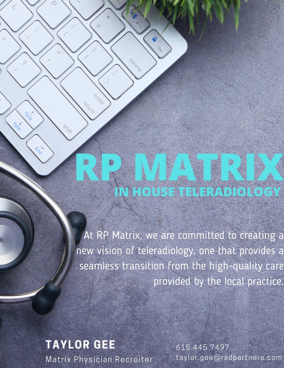 TayGeeTeleRad's tweet photo. If youโre a #radres or #radfellow interested in #teleradiology, please reach out to me for more details! #radiologypartners #RPmatrix #emergencyradiology https://t.co/Wg2FCeKs2E