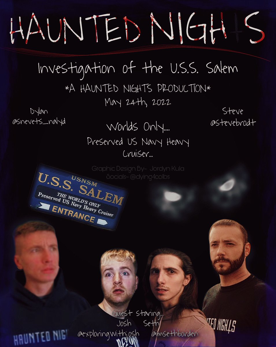 dying4colbs_'s tweet photo. Poster i made for the video posted yesterday on the haunted nights channel @SteveBrodt @snevets_nalyd staring @SinematicSeth and @i_am_joshyo https://t.co/Z3fkMeypYo