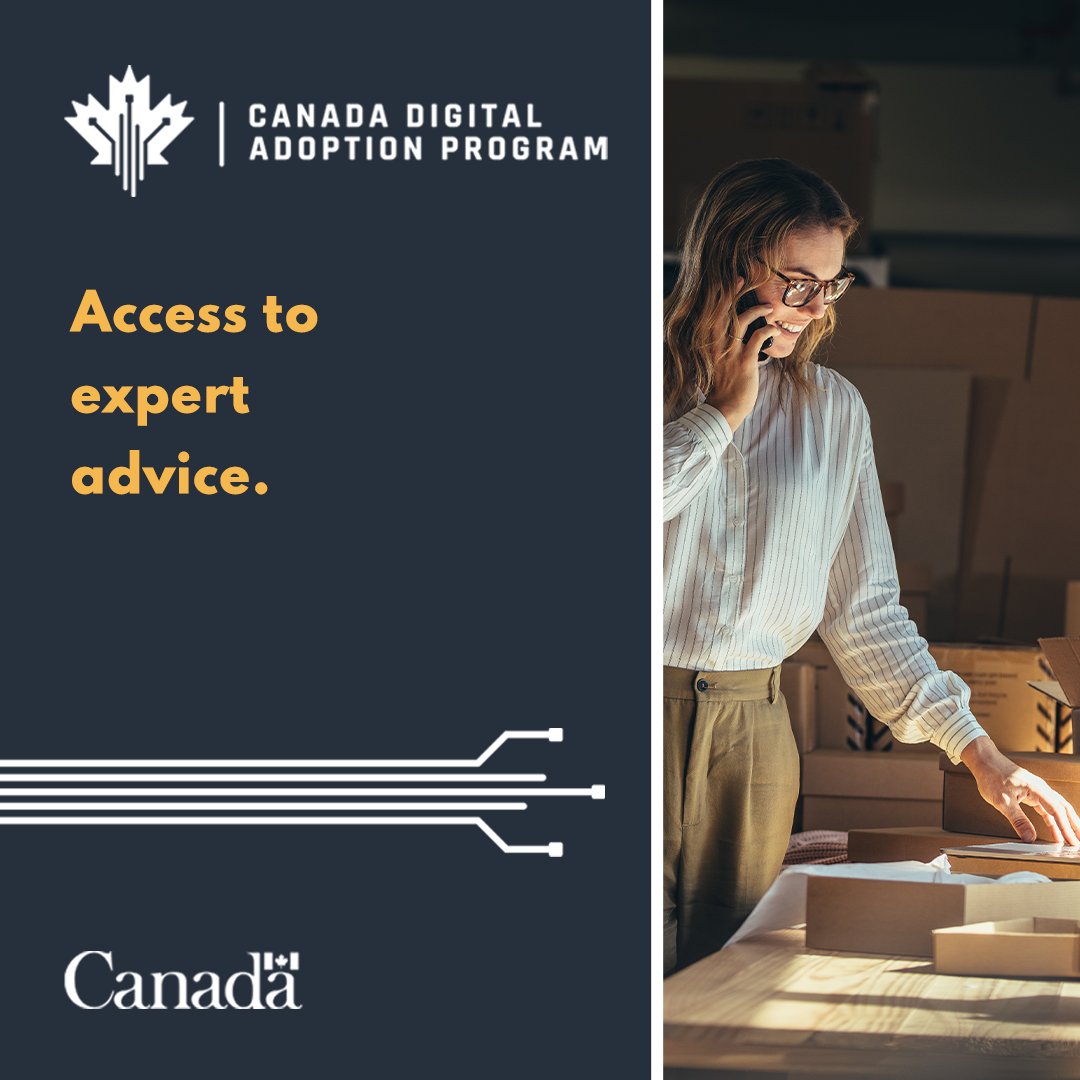 canadabusiness's tweet photo. Give your business a boost with the Canada Digital Adoption Program.