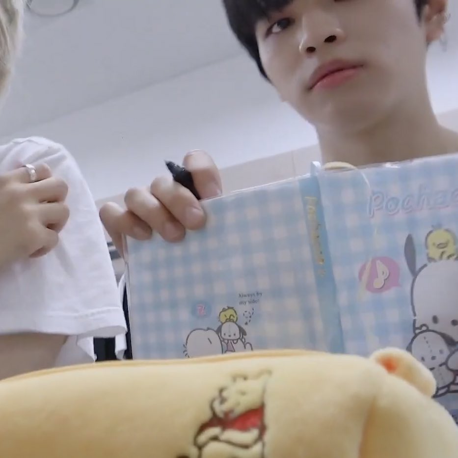 cozyseungmin's tweet photo. thinking about seungmin's pochacco diary <3 https://t.co/fRTwb3GfLi