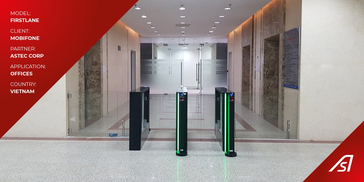 AutomaticSystem's tweet photo. Great installation of our #FirstLane #speedgates, in partnership with @ASTEC CORP in Vietnam.  #turnstiles #architecturaldesign #accesscontrolsystems #buildingsecurity #safety #security https://t.co/SSj6Pea9Ec