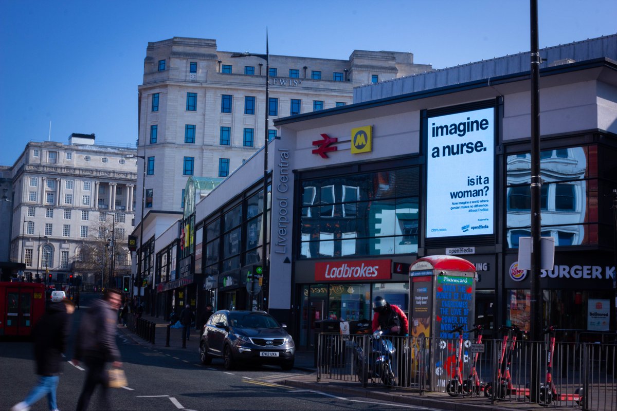 CPB_LDN's tweet photo. To make sure the #ImagineCampaign was as impactful as possible, we picked several locations around the U.K and related our creative to those places. These were both inspired by where biases usually occur (E.g sports) and key commuter locations. https://t.co/KtGwQBp4YG