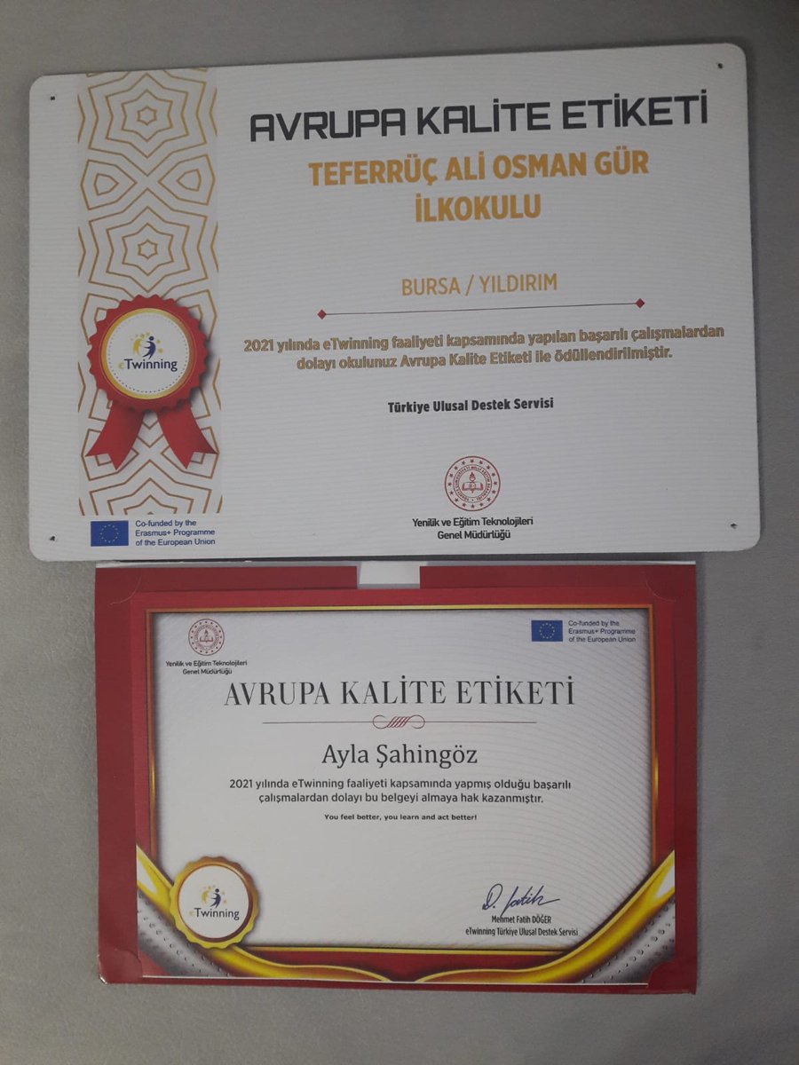 TEFERRÜÇ ALİ OSMAN GÜR İLKOKULU (@teferruci) on Twitter photo AVRUPA KALİTE ETİKETİ OKULUMUZDA...
Okulumuz Anasınıfı Öğretmeni Ayla ŞAHİNGÖZ'ün  yürüttüğü etwinning projesiyle ulusal kalite etiketimizi aldık.Teşekkürler Ayla öğretmenimiz...
<a href="/yildirimilcemem/">Bursa Yıldırım İlçe Milli Eğitim Müdürlüğü</a> 
@bursailmem 
@serkangur_bursa AVRUPA KALİTE ETİKETİ OKULUMUZDA...
Okulumuz Anasınıfı Öğretmeni Ayla ŞAHİNGÖZ'ün  yürüttüğü etwinning projesiyle ulusal kalite etiketimizi aldık.Teşekkürler Ayla öğretmenimiz...
<a href="/yildirimilcemem/">Bursa Yıldırım İlçe Milli Eğitim Müdürlüğü</a> 
@bursailmem 
@serkangur_bursa