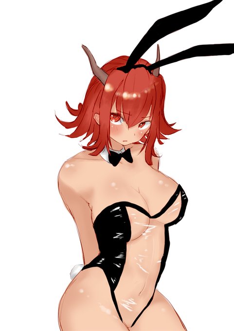 髪下ろし紅葉御前さんのつもり。

に半透明バニーを着せてみた。

#式姫お絵かき60分一本勝負 