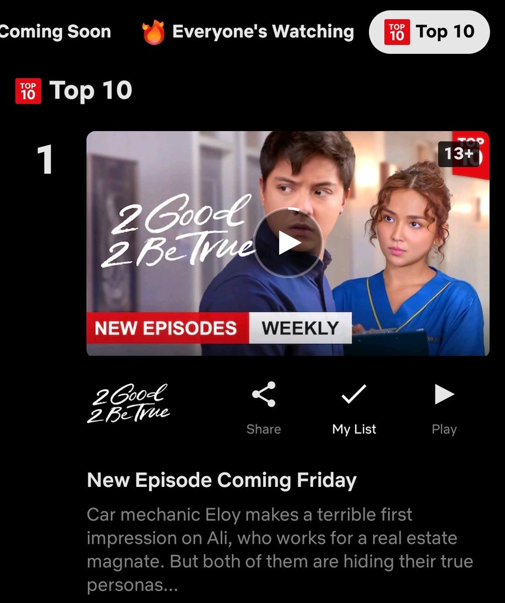 meee_lexiarain's tweet photo. 2 Good 2 Be True (Top 1 both in TV shows and overall)
Pangako Sa'Yo (Top 6 in tv shows and Top 8 in overall)
@bernardokath @imdanielpadilla @rgeunit
#KathNiel https://t.co/xDbIrHN2qT
