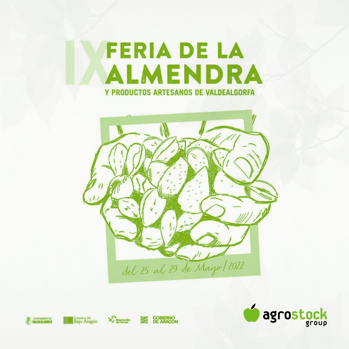 Estaremos presentes en la IX FERIA DE LA ALMENDRA de Valdealgorfa, los días 28 y 29 de Mayo. Será un interesante encuentro con los productores del lugar para debatir sobre la situación actual del mercado y, por supuesto, seguir ofreciendo nuestras soluciones innovadoras.