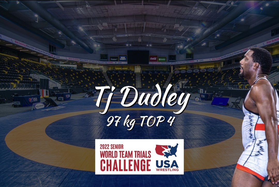 TJ Dudley <a href="/KingDud_/">Timothy Dudley</a> 
97 kg
World Team Trials 🇺🇸
Top 4 

#xtreamarena 

@brown_wrestling 
<a href="/usawrestling/">USA Wrestling</a> 
<a href="/flowrestling/">FloWrestling</a>