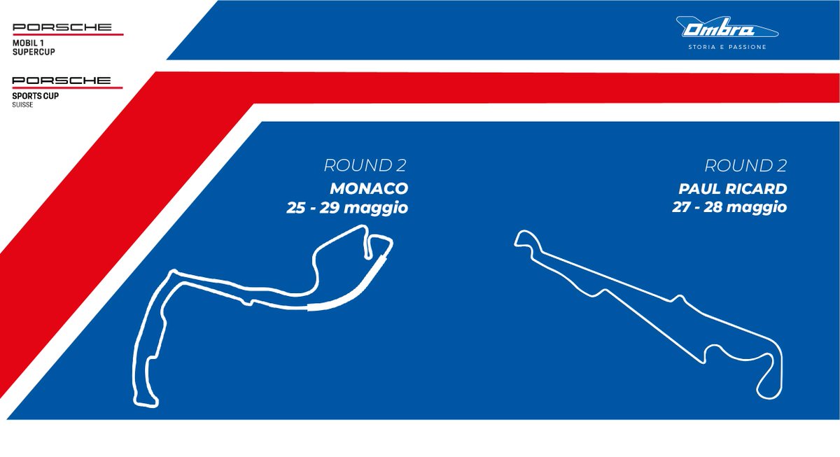 Race week!!!
Doppio impegno in pista questa settimana per il team Ombra, secondo round della Porsche Mobil 1 Supercup a Monaco e della Porsche Sports Cup Suisse al circuito del Paul Ricard.
#ombraracing
#stagione2022
#porschemobil1supercup 
#porschesportcupsuisse