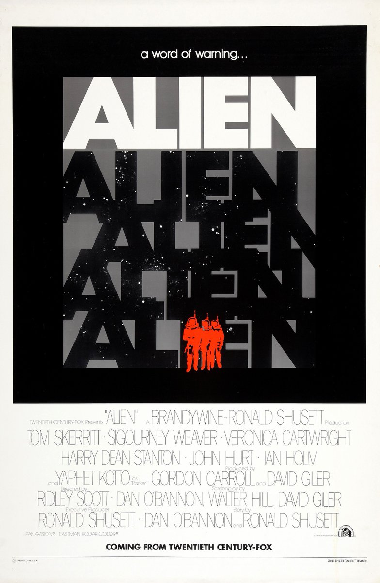 43 years ago today Alien made it's debut in cinemas in the United State. People queued up along the street to get tickets! #Alien #SigourneyWeaver #SirRidleyScott #VeronicaCartwright #JohnHurt #DanOBannon #HRGiger #TomSkerritt #YaphetKotto #HarryDeanStanton #IanHolm