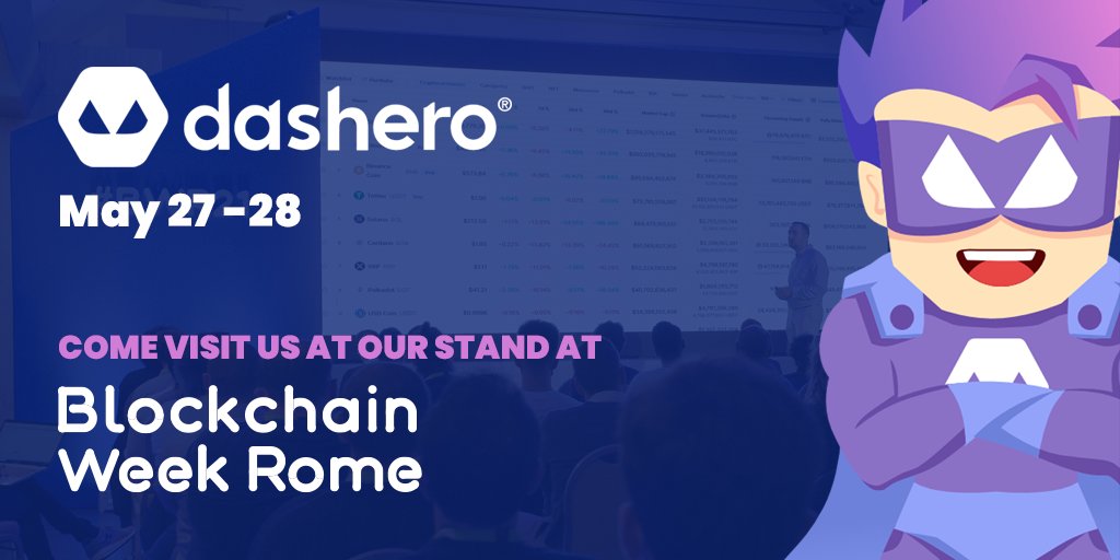 dashero_com's tweet photo. We will be Emerald Sponsor at Blockchain Week Rome 2022 ! 🚀 

📅 On May 27 and 28 at the exhibition area of the Sistina Theater you can have the chance to visit us in person at our stand. 

A great opportunity to make us known to meet our users.
See you in Rome! 🇮🇹 https://t.co/ObfLQJemNC