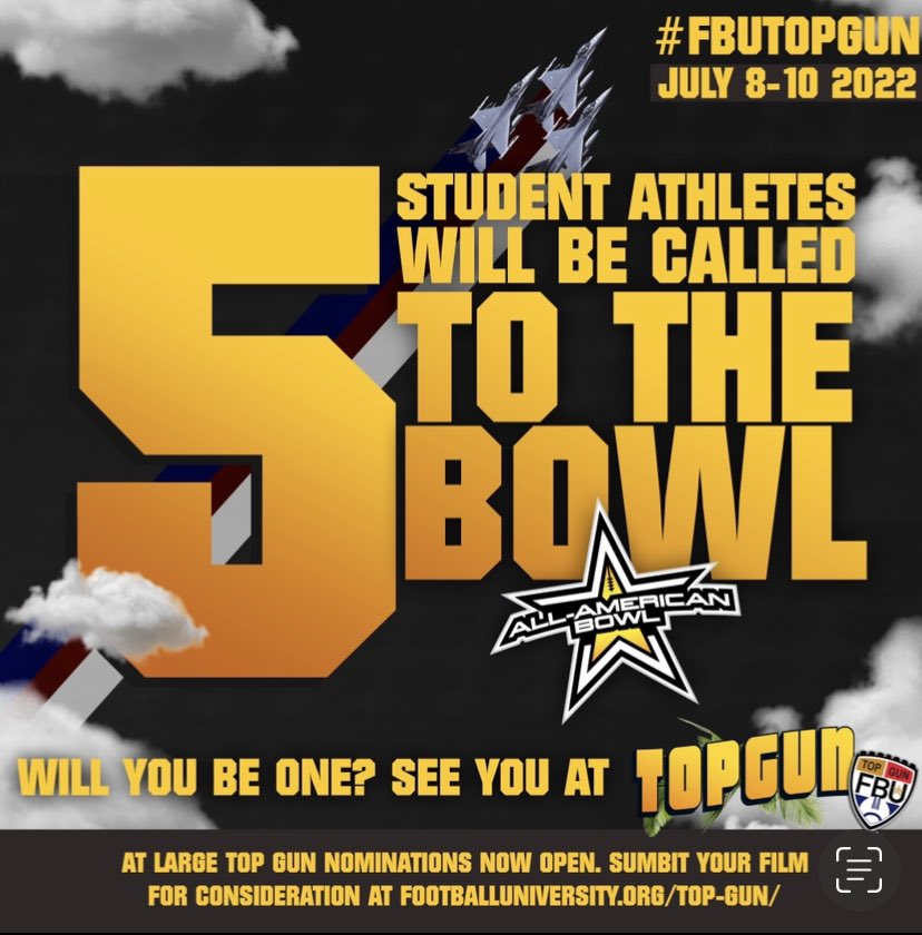 Football University (@fbucamp) on Twitter photo <a href="/ErikRichardsUSA/">Erik Richards</a> will be on the hunt for 5 Athletes to receive an invite to the <a href="/AABonNBC/">Navy All-American Bowl</a> at #FBUTopGun.
DROP THE TAPE BELOW⬇️
footballuniversity.org/top-gun/
#FBU #GetBetterHere <a href="/ErikRichardsUSA/">Erik Richards</a> will be on the hunt for 5 Athletes to receive an invite to the <a href="/AABonNBC/">Navy All-American Bowl</a> at #FBUTopGun.
DROP THE TAPE BELOW⬇️
footballuniversity.org/top-gun/
#FBU #GetBetterHere